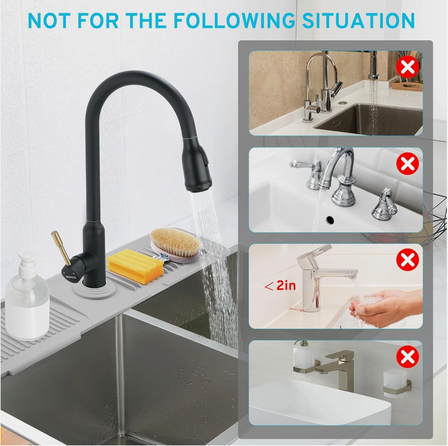 DRAFT- SinkMate™ Splash Guard – Keep Your Sink Area Dry & Organized!