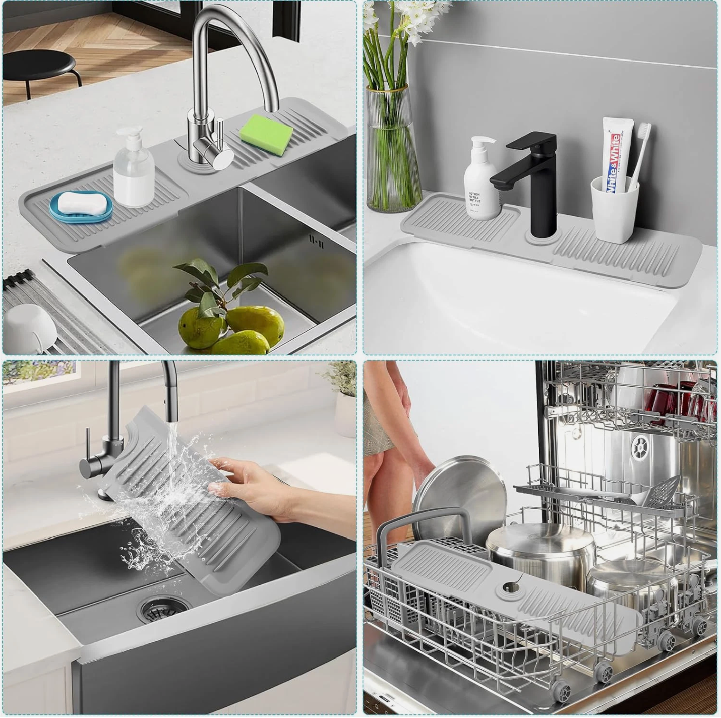 DRAFT- SinkMate™ Splash Guard – Keep Your Sink Area Dry & Organized!